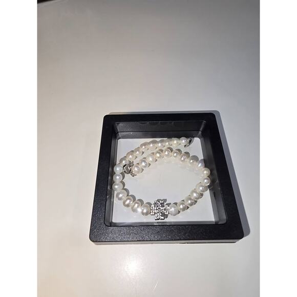 TORY BURCH MOONDANCE PEARL & PAVÉ BRACELET - Retails for $220!! NWT